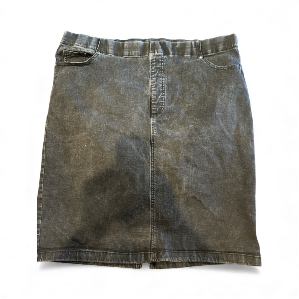 Terra & Sky Charcoal Pencil Skirt